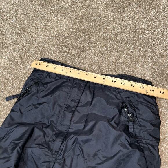 Ski Gear brand snow pants lined adjustable waist black nylon SZ MD side Pockets - Picture 6 of 12